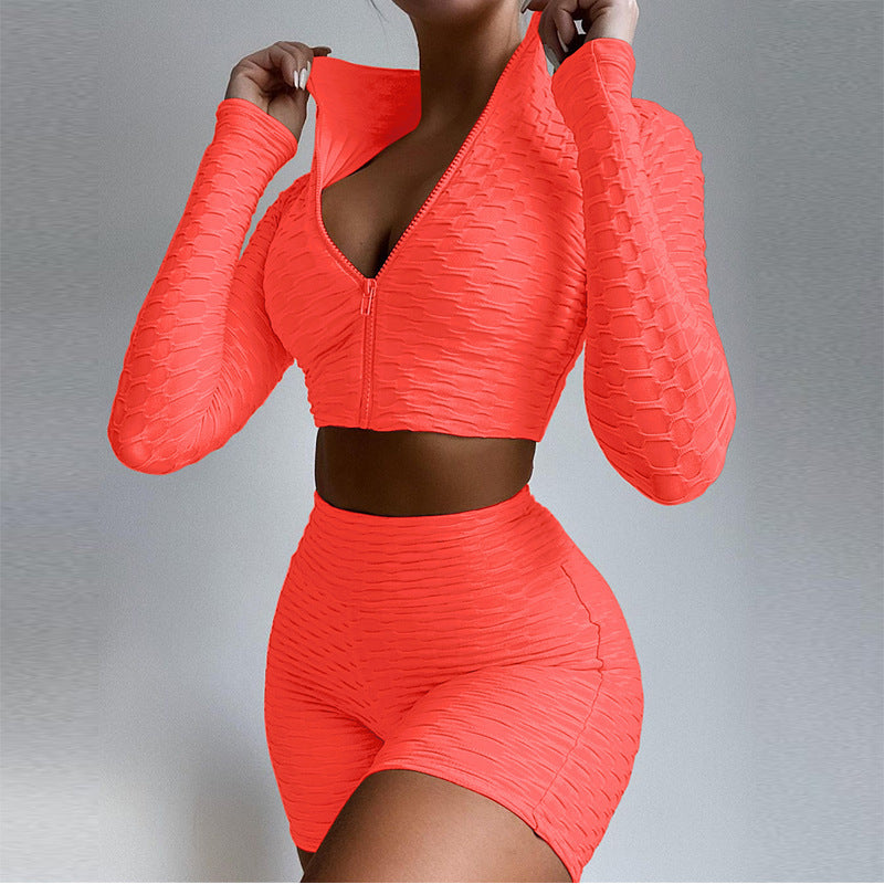 FlexAura™ High-Waist Tummy Control Tracksuit Set