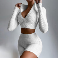 FlexAura™ High-Waist Tummy Control Tracksuit Set