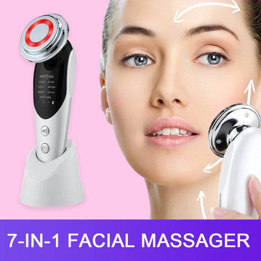 GlowPulse 7X - 7-in-1 EMS & LED Facial Toning Device