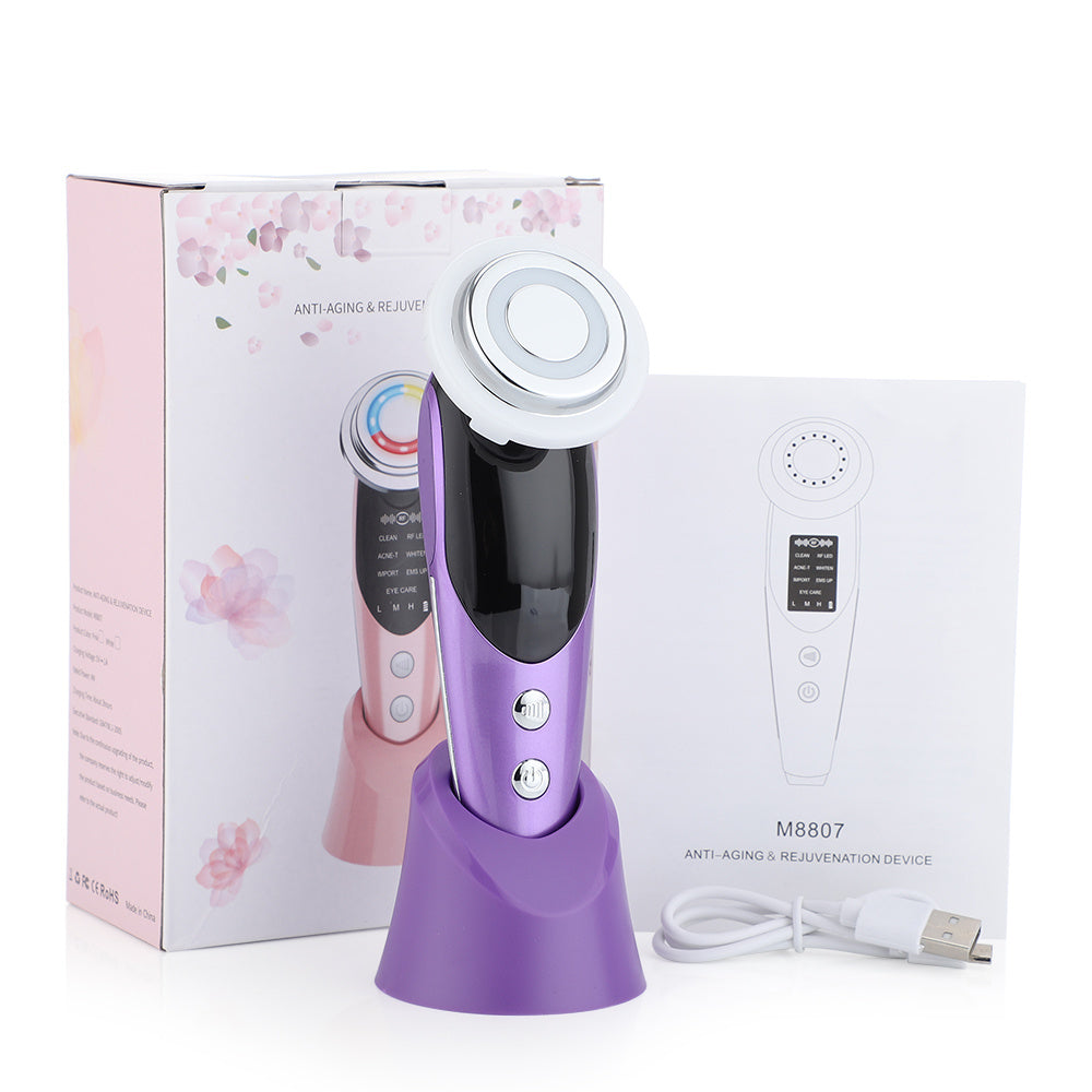 GlowPulse 7X - 7-in-1 EMS & LED Facial Toning Device
